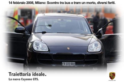 Suv Cayenne-GTS a Milano: incidente 14 febbraio 2008