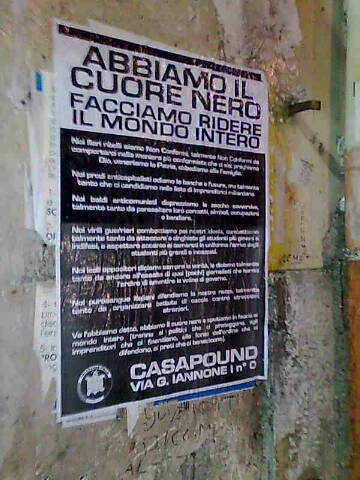 Cuore Nero Manifesto Napoli